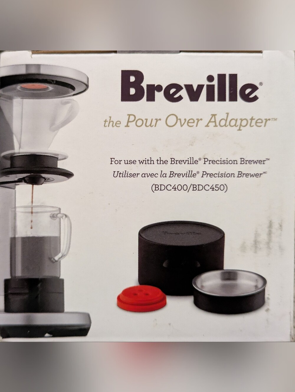 Breville Pour Over Adapter Accessory in Black, Red, Silver